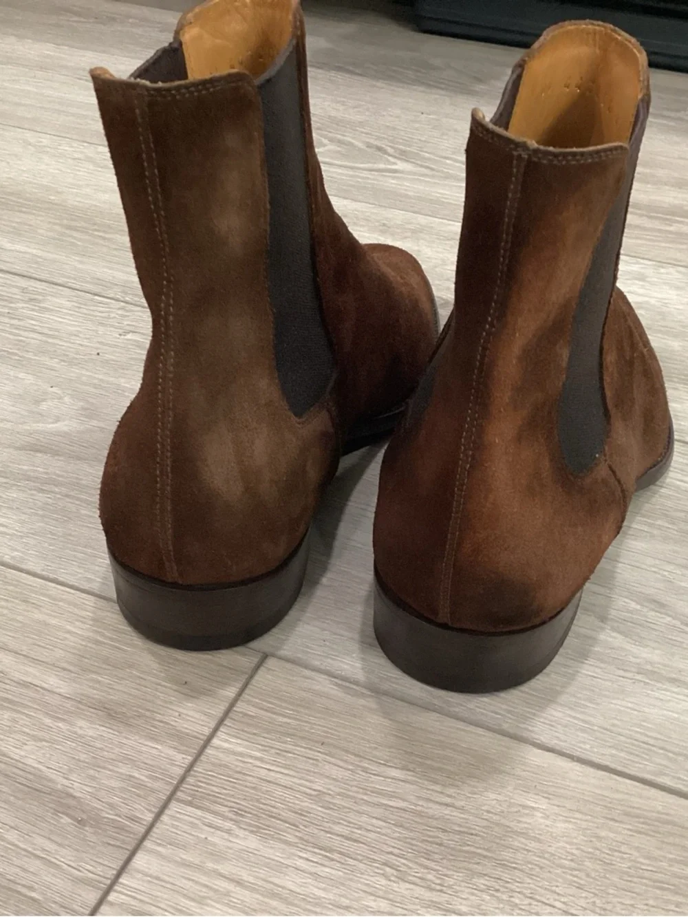 Saint Laurent Wyatt Chelsea Suede  Brown Size 41 YSL US 8 8.5